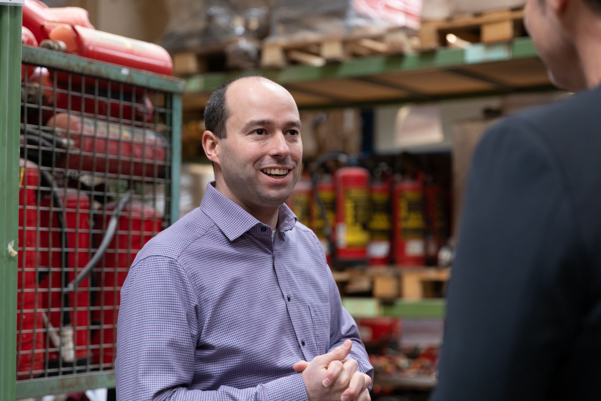 Christoph Hill von Feuerloescher Weber im Gespraech